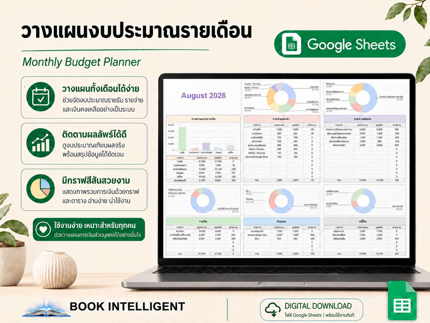 วางแผนงบประมาณรายเดือน