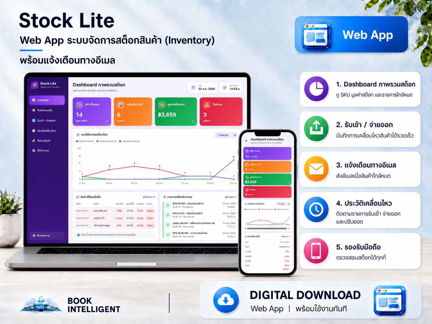 ระบบจัดการสต็อก (Stock Lite)